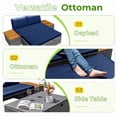 thumbnail image 4 of Homall Powder-Coated Alloy Steel Outdoor Daybed with Storage, Dark Blue, 4 of 8