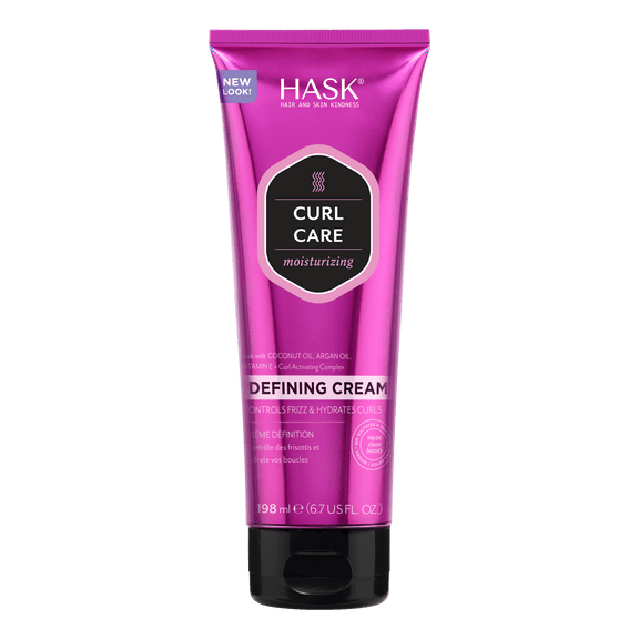 Hask Curl Care Defining Cream with Coconut Oil, Argan Oil & Vitamin E, 6.7 fl oz