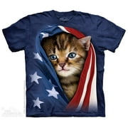 Patriotic Kitten Men's Ultra Cotton Active Perfect Regular-Fit Short-Sleeve Crewneck T-Shirt
