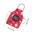 thumbnail image 3 of Christmas Apron, Santa Claus Apron, Festive Christmas Kitchen Apron for Cooking and Hosting, Polyester Fabric with Pocket Adjustable Straps Holiday Decoration, 3 of 7