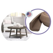 KidKusion Foam Rubber Edge Guard for Table, Desk, Cabinet, 6 ft, 1 CT, Brown, Toddler