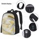 thumbnail image 3 of Easygdp White Rose Mochila para Niños y Niñas con Set de Caja de Almuerzo y Estuche para Lápices 3 en 1, Mochila Escolar Estampada para Adolescentes, 3 of 7