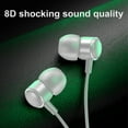 thumbnail image 3 of In Ear Wired Headphones with Microphone and Subwoofer for Mobile Phones TPE Cable Comfortable, 3 of 8