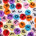 thumbnail image 4 of 100 Pcs Resin Letter Beads For Jewelry Making Beads Colorful, 4 of 8