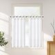 thumbnail image 1 of Cortinas de cocina Jinchan con lazo en la parte superior de lino, 45 cm de longitud, 2 paneles, 1 of 9