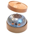 thumbnail image 2 of CQHVKQ 4" Squishy Dumpling Toys Giant, Jumbo Giant Glitter Dumpling Squishies Toys with Steamer Box, Soft Sensory Dumpling Toys, Large Stress Relief Squishys Dumplings for Everyone Anxiety Relief, D, 2 of 9