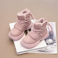 thumbnail image 6 of CAICJ98 Boy Girl Snow Boots Leather Water Resistant & Lightweight Ankle Boots with Memory Foam Cozy Non Slip Winter Boots Boys Girls (Toddler/Little Kid/Big Kid),10, 6 of 6