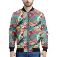 thumbnail image 3 of Chaquetas con gráficos de pelota de tenis de moda para hombre, chaqueta bomber deportiva para exteriores de manga larga para primavera y otoño, abrigos sencillos e informales holgados, 3 of 4