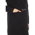 thumbnail image 5 of Simply Couture Women's Notched Lapel Long Sleeve Buttoned Classic Winter Long Coat, 5 of 6