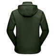 thumbnail image 3 of Little Donkey Andy Men's Softshell Jacket with Removable Hood, Fleece Lined and Water Repellent Elm Green Size M, 3 of 7