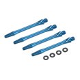 thumbnail image 1 of Ejes de dardos de aluminio Uxcell, accesorios de reemplazo con roscas 2BA y anillos de goma para puntas de acero, azul cielo de 45 mm, 1 of 5