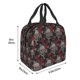 thumbnail image 3 of Easygdp Skull and Red Roses Bolsa Térmica Premium - Tela Oxford Impermeable, Gran Capacidad, Bolsillo Frontal, Unisex para Trabajo, Escuela, Actividades al Aire Libre y Picnics, 3 of 8