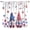 Watercolor Colorful Gnome, variant on Semi Sheer Curtains Panels, 4th of July Blue Truck Gnome Rod Pocket Top Voile Window Treatments Drapes for Living Room Bedroom Kitchen, 2 Panels 52x84 in Flag Star Stripe Wood Plank