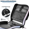 thumbnail image 4 of FORMRS Zipper Binder with Shoulder Strap 2-inch Ring 500 Sheet Capacity File Bag, Light Blue Gradient, 4 of 5