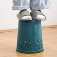 thumbnail image 4 of Wosthever Household bathroom, living room, Nordic uncovered hollowed garbage garbage out pressure bin, classification ring Suministros de limpieza para el hogar púrpura Bote de basura grande, 4 of 6