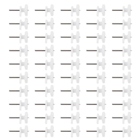 

50pcs Household Photo Frame Hangers Professional Picture Hanging Pin (White)