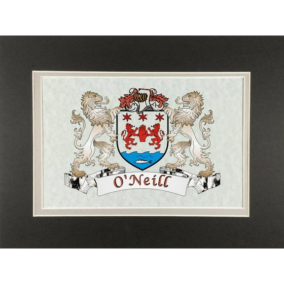 O'Neill Irish Coat of Arms Print - Frameable 9" x 12"