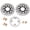 Black, variant on Front Rear Brake Discs Rotors Pads For HONDA CBR600F4 CBR600F4i 01-07 2001 2002 2003 2004 2005 2006 2007