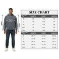 thumbnail image 6 of Xidunhg Mens Hoodies Pullover Long Sleeve Waffle Casual Sweatshirt with Pocket Deep Grey S, 6 of 6