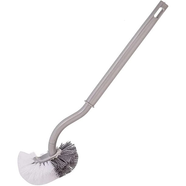 Cepillo de baño, cepillo de baño, cepillo de baño de plástico, cepillos de mango largo, se puede colgar sin taladrar, cepillo de limpieza en ángulo de diseño curvo para limpieza profunda