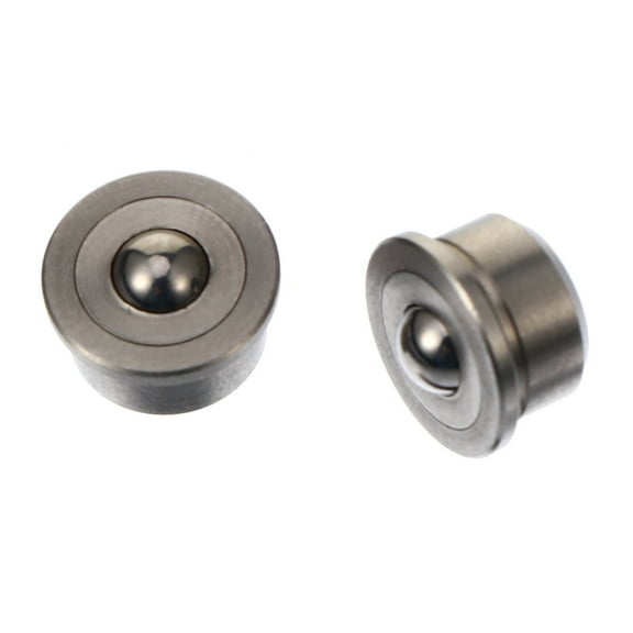 Soimiss 2Pcs Steel Ball Bearing Round Transfer Casters Metal for Industrial Use
