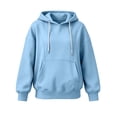 thumbnail image 5 of SYwaren Women's Casual Oversized Hoodie Pullover Long Sleeve Sweatshirt with Pockets Solid Color Tops, 5 of 8