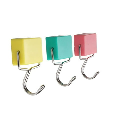 

XINYTEC 3pcs/set Multifunction Microwave Refrigerator Magnet Magic Hooks for Hanging Memo Message Magnetic Sticker Home Decor