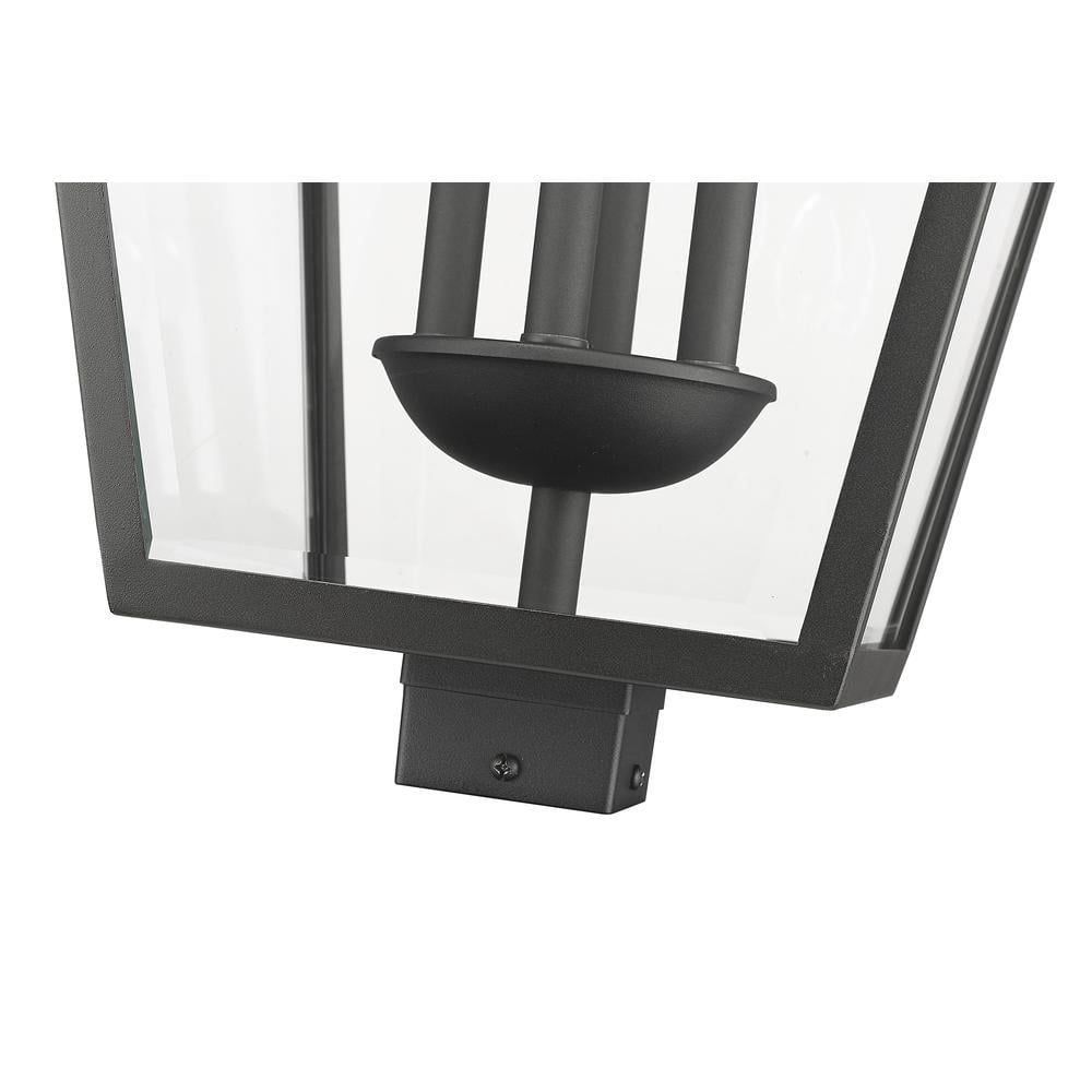 4 Light Outdoor Post Mount In Transitional Style-33.75 Inches Tall And 19.5 Inches Wide-Black Finish Z-Lite 579Phxlxs-Bk