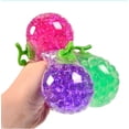 thumbnail image 5 of Gel Stress Balls Grape Shaped Design Transparent Body Soft Squeeze Texture Interesting Decompression Dolls Anxiety Relief Doll, 5 of 7