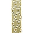 thumbnail image 2 of Glitter Diamond Faux Linen Wired Ribbon, 1-1/2-Inch, 10-Yard - Natural, 2 of 3