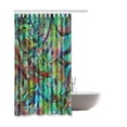 thumbnail image 2 of ABPHQTO Cortina de ducha de baño de poliéster impermeable de arte abstracto 160x180 cm, 2 of 2