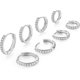 thumbnail image 2 of Gold Hoop Earrings for Women 925 Sterling Silver EarringsCartilage Endless Small Hoop Earrings Set 14K Gold Plated Huggie Earrings for Women Men Jewel, 2 of 5