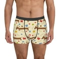 thumbnail image 2 of Bingfone Dachshund Dog And Flower Men's Underwear - Casual Stretch Boxer Briefs-Medium, 2 of 7