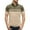 Army Green, variant on RMGVDSD Men Golf Polo Shirts Men's Summer Fashion Casual Short Sleeved Striped Shirt Lapel T Shirt Color Matching Top Classic Collared Golf Shirt