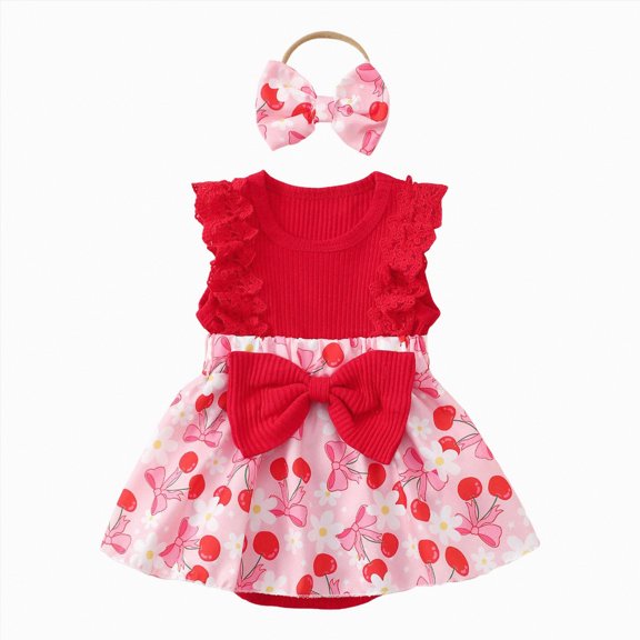 Gibobby Toddler Baby Girl Summer Jumpsuit Shorts Sleeveless Print Romper Overalls 12M 18M 24M 3T 4T 5T Kids Short Pants Summer Clothes(12-18 Months,Hot Pink)