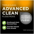 thumbnail image 2 of DenTek Triple Clean Advanced Clean Floss Picks, No Break & No Shred Floss, 150 Count, Pack of 3, 2 of 3