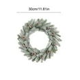 thumbnail image 3 of Tarmeek Artificial Christmas Wreath with Branches, Pinecones, Red Berries, Christmas Wreaths for Front Door and Wreath Decorations for Christmas Fireplace Wall Home, Front Door Winter Wall Decoration, 3 of 6