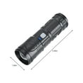 thumbnail image 3 of Dvkptbk Strong Light Flashlight Long Range White Lasers Tail Light Portable Outdoor Telescopic Zoom Plastic LED Flashlight Light Flashlights Camping & Hiking, 3 of 9