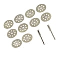 thumbnail image 1 of FUTUREORYY 2 Rods Rotary Tool Accessories Grinding Disc Silver Carborundum for, 1 of 7
