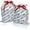 White, variant on Gather & Knot Drawstring Christmas Gift Bags | 20" Large 16" Medium | Premium Canvas | Reusable Fabric Wrap for Holidays | Mix & Match | Red Merry Christmas