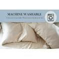 thumbnail image 4 of Pillowtex Grey Cal King Sheet Set, 4 Piece Copper Ion Infused Rayon Derived from Bamboo Bed Set, Soft and Cooling Beeding, 4 of 6