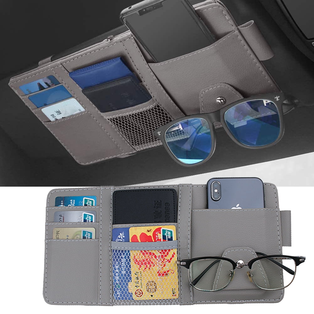 Car Sun Visor Organizer Multi-Pocket Auto Interior Accessories Pocket  Organizer Car Document Storage Pouch Pen Holder - AliExpress