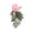 Pink, variant on Pxyqht Wedding Chair Back Flower Decorations with Ribbons for Aisle and Ceremony, Elegant Silk Floral Arrangements for Weddings, Non-Wilting Faux Rose Chair Decor