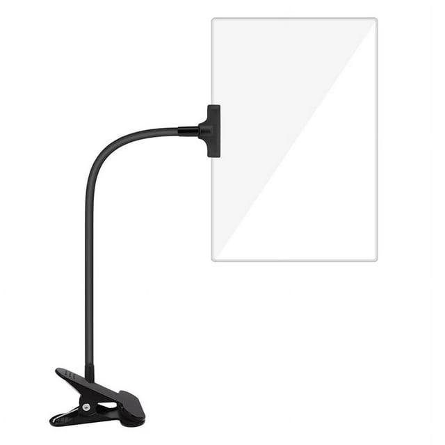 Loupe 5X avec Pince, Loupe 6x3,5 Pouces avec Pince Col de Cygne Réglable et Flexible, Loupe à Pince