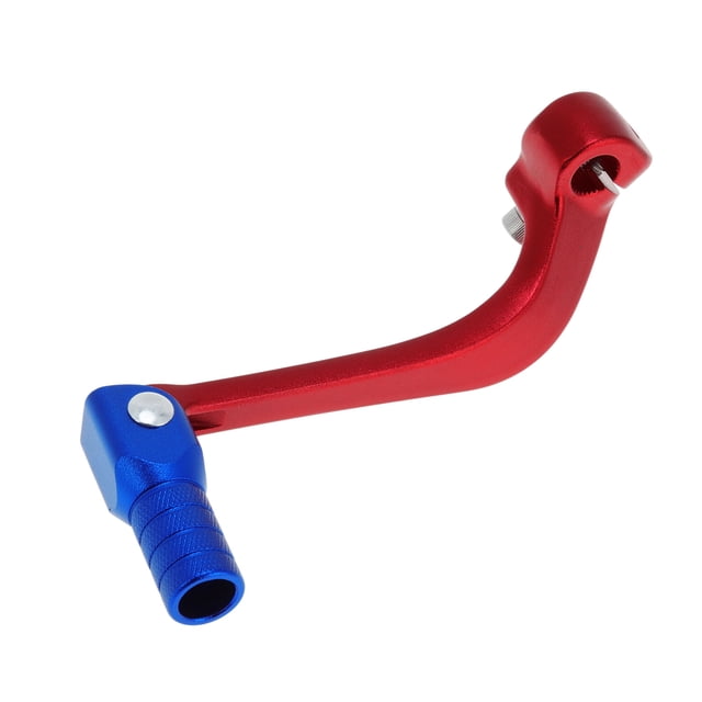 Palanca de cambio de motocicleta plegable para Honda CRF110F 13-18, pedal de aleación de aluminio, brazo de palanca de cambio, palanca roja cabeza azul