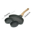 thumbnail image 3 of Heart Shape Non Stick Frying Pan, Aluminum Alloy Multi Partition Pancake Egg Pan for Induction Cooktop, Easy Clean Breakfast Cooking Griddle Pan, 3 of 6