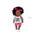 thumbnail image 3 of 12 Inch Black Baby Dolls With Clothes A,frican Realistic Baby Washable Kids Girls, 3 of 6