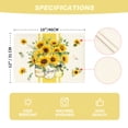 thumbnail image 6 of Sm:)e Summer Sunflowers Placemats Set of 4, 12 x 18 Inch, Vintage Spring Summer Flower Home Kitchen Dining Decor, 6 of 7