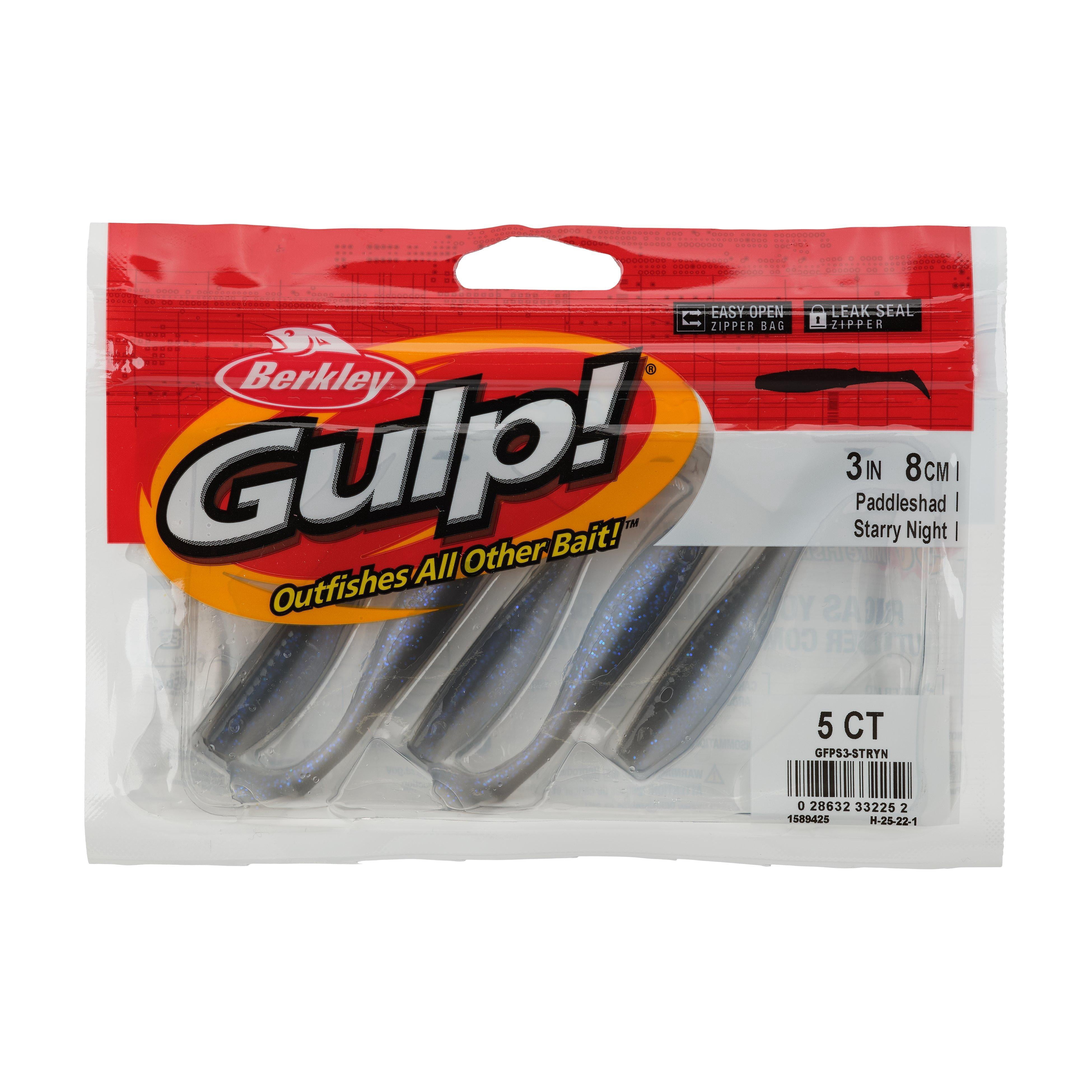 Berkley Gulp!® Paddleshad Fishing Bait, 8 cm, Starry Night