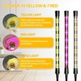 thumbnail image 6 of iPower 1 Tube Full Spectrum LED Grow Light for Indoor Plant, Clip Growing Lamp with 3 Light Modes&10 Dimmable Levels, Auto On Off Timing 6H/9H/12H, Red&Blue+Yellow, 2 Pack, 6 of 7
